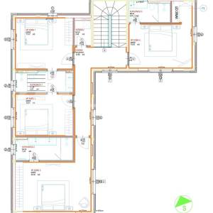 PRODAJA, KANFANAR, BARAT, DVA PROJEKTA ZA VILU S BAZENOM SA GRAĐ. DOZV
