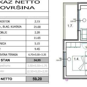 Prodaja- Moderni stan u Puli, idealan za obitelj. 200m od centra.