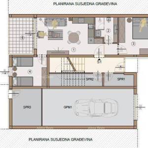Prodaja-  stan u prizemlju, u novom stambenom kompleksu, Valdebek, Pula! Zg5 S1