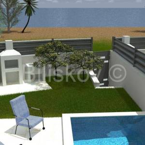 Prodaja,kuća s liftom i bazenom,100m od mora