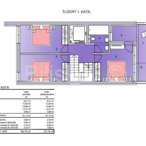 Prodaja,kuća u nizu s liftom i bazenom,100m od mora