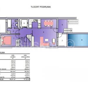 Prodaja,kuća u nizu s liftom i bazenom,100m od mora