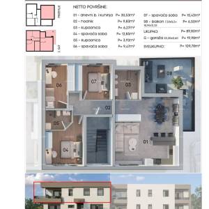 Prostrani stan od 110 m² u Puli, blizu mora i s garažom! A4