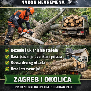 Sanacija stabala nakon oluje