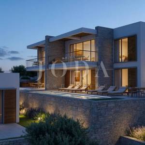 Selce luksuzne moderne vile s bazenom i pogledom na more