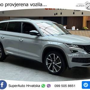 Škoda Kodiaq 2.0 TDI DSG SportLine 150 KS, ACC+KAM+LED+4xGR SJED+PANO+NAVI+ASIST