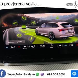 Škoda Octavia Combi 2.0 TSI DSG RS Plus 245 KS, ACC+KAM+GR SJED+PANO+MASAŽA