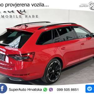 Škoda Superb Combi 2.0 TDI DSG SportLine 200 KS, ACC+KAM+LED+GR SJED+PANO+VIRT
