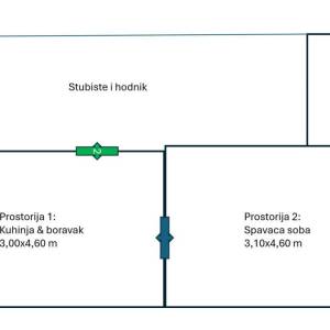 Srebrnjak-2s stan 33m2 s terasom i vrtom