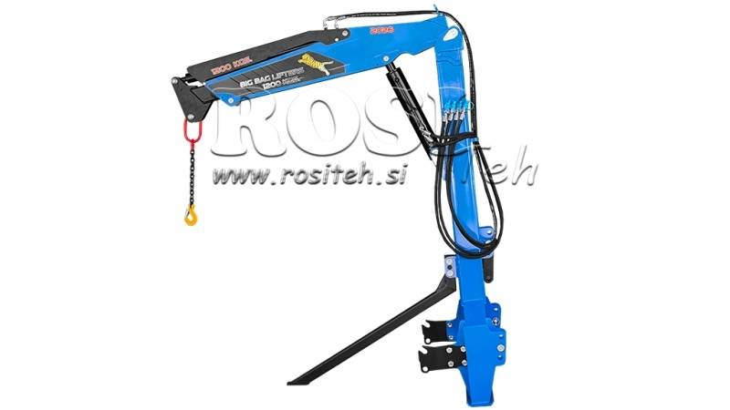 TRAKTORSKA TROTOČKOVNA DIZALICA – HIDRAULIČNA RUKA 1200 KG