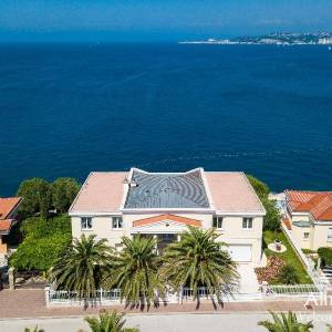 Umag Crveni Vrh. Alberi. Jedinstvena luksuzna nekretnina na samo obali mora. Pogled na Piran.