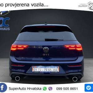 VW Golf 8 GTI 2.0 TSI DSG 245 KS, LED+ACC+PANO+GR SJED+KAM+PARK