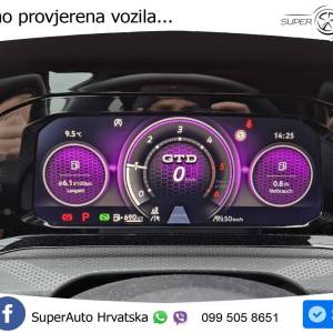 VW Golf GTD 2.0 TDI DSG 200 KS, LED+ACC+PANO+GR SJED+KAM+VIRT