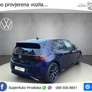 VW ID.3 GTX Performance 84 kWh FIRE+ICE 326 KS, LED+ACC+PANO+GR SJED+360+MASAŽA
