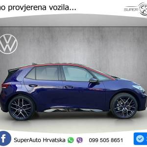 VW ID.3 GTX Performance 84 kWh FIRE+ICE 326 KS, LED+ACC+PANO+GR SJED+360+MASAŽA