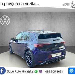 VW ID.3 GTX Performance 84 kWh FIRE+ICE 326 KS, LED+ACC+PANO+GR SJED+360+MASAŽA