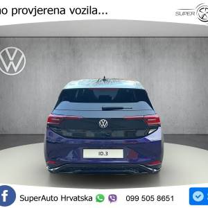 VW ID.3 GTX Performance 84 kWh FIRE+ICE 326 KS, LED+ACC+PANO+GR SJED+360+MASAŽA