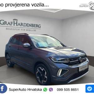 VW T-Cross 1.5 TSI DSG R Line 150 KS, ACC+KAM+GR SJED+LED+LANE