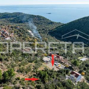 Zemljište od 1108m2 s pogledom na more, Babino Polje, Mljet