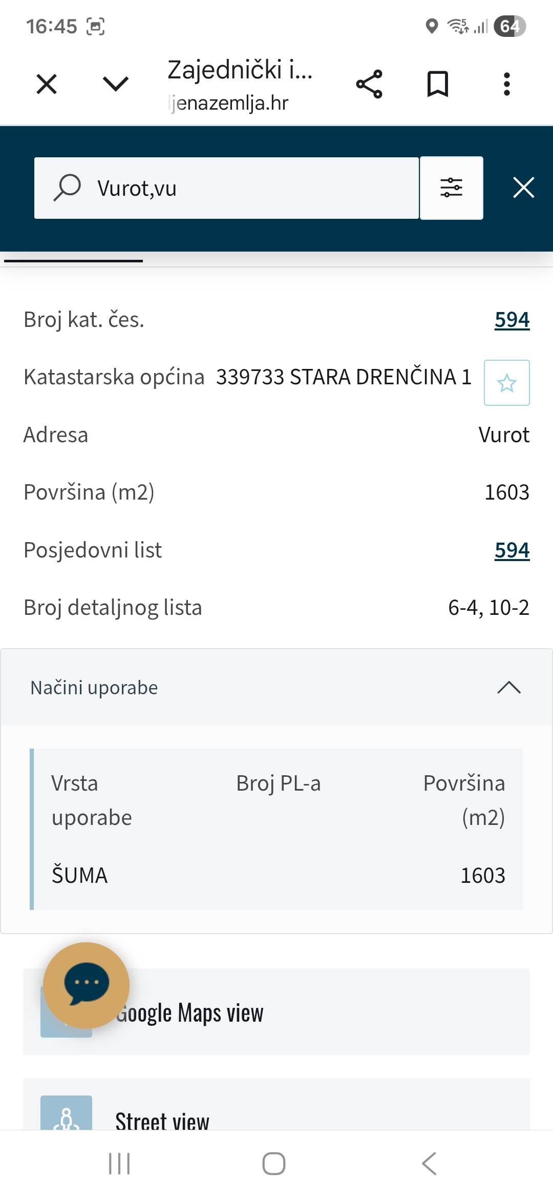 Zemljište, šuma 1603 m2,100 metara od Kupe