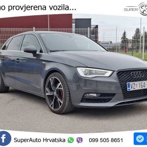 Audi A3 Sportback 2.0 TDI quattro Aut. 3x S line 184 KS, REG 01/27 TEM+PDC+NAVI