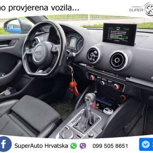 Audi A3 Sportback 2.0 TDI quattro Aut. 3x S line 184 KS, REG 01/27 TEM+PDC+NAVI