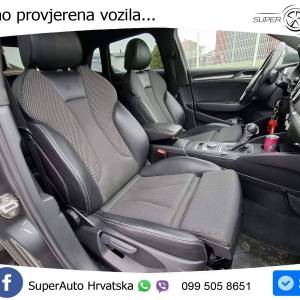 Audi A3 Sportback 2.0 TDI quattro Aut. 3x S line 184 KS, REG 01/27 TEM+PDC+NAVI