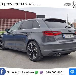 Audi A3 Sportback 2.0 TDI quattro Aut. 3x S line 184 KS, REG 01/27 TEM+PDC+NAVI