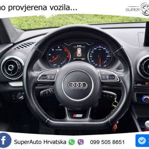Audi A3 Sportback 2.0 TDI quattro Aut. 3x S line 184 KS, REG 01/27 TEM+PDC+NAVI