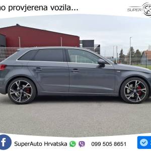 Audi A3 Sportback 2.0 TDI quattro Aut. 3x S line 184 KS, REG 01/27 TEM+PDC+NAVI