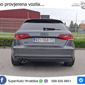 Audi A3 Sportback 2.0 TDI quattro Aut. 3x S line 184 KS, REG 01/27 TEM+PDC+NAVI