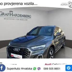 Audi Q5 55 TFSIe quattro S tronic S line 367 KS, ACC+360+KEY+GR SJED+VIRT+LANE