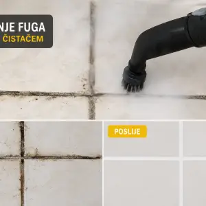 ČIŠĆENJE FUGA, STARIH RADIJATORA I TEŠKO DOSTUPNIH POVRŠINA SA PAROM