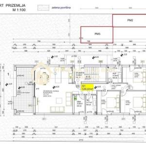 Dugo selo,4-soban stan(S1)140m2 s  prostranim vrtom s 3 strane + 2 PM