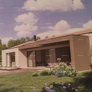 Građevinsko zemljište s  idejnim projektom, 1818 m², općina Pićan