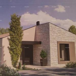 Građevinsko zemljište s  idejnim projektom, 1818 m², općina Pićan