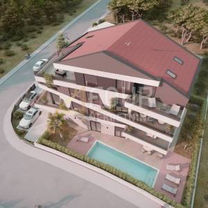 Istra, Rovinj, novogradnja, 3s+db, pogled na more