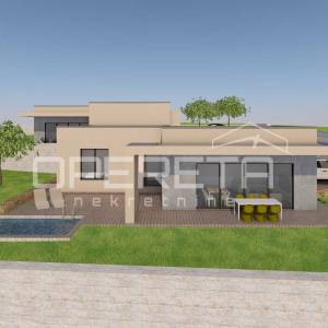 Istra, Tinjan- Građevinsko zemljište s projektom i započetom gradnjom- idealna i