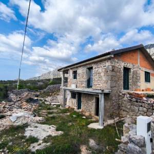 Jablanac autentična kamena kuća s panoramskim pogledom na more