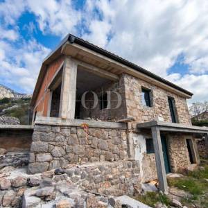 Jablanac autentična kamena kuća s panoramskim pogledom na more