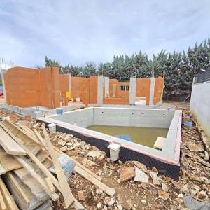 Kuća sa bazenom u gradnji – Medulin