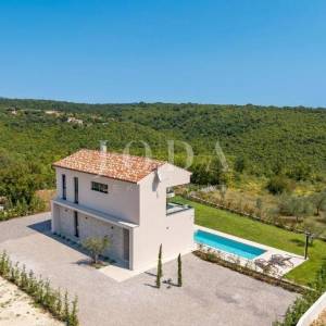 Labin, okolica, moderna Villa s bazenom i privatnim wellnessom