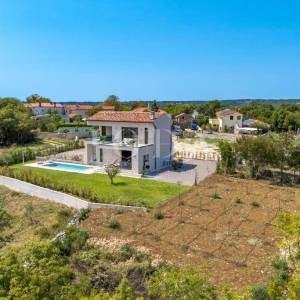 Labin, okolica, moderna Villa s bazenom i privatnim wellnessom