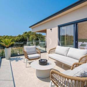 Labin, okolica, moderna Villa s bazenom i privatnim wellnessom