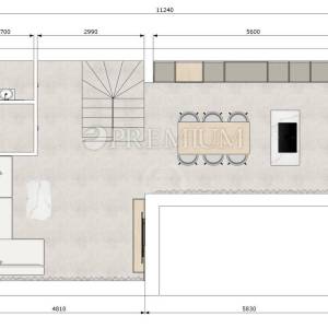 Malinska, dvojna kuća s bazenom – novogradnja na otoku Krku!