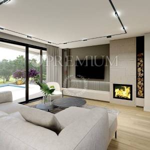 Malinska, kuća na prodaju s bazenom i pogledom na more!