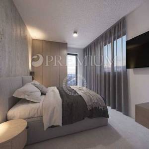 Malinska, kuća s bazenom i pogledom na more – novogradnja!