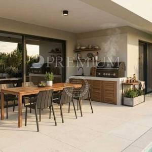 Malinska, kuća s bazenom i pogledom na more – novogradnja!