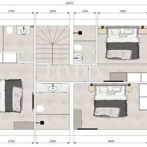 Malinska - novogradnja s bazenom i okućnicom