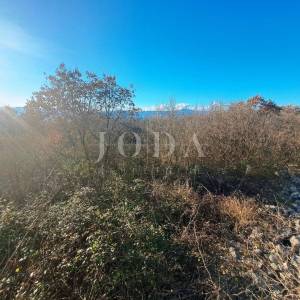 Malinska - okolica - građevinsko zemljište, pogled more!